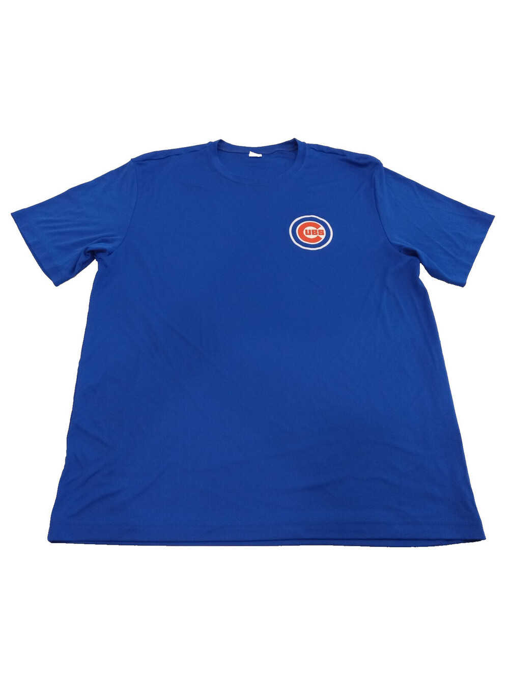 Sport-Tek Chicago Cubs Shirt Mens XL Royal Blue Circular Logo Baseball Top